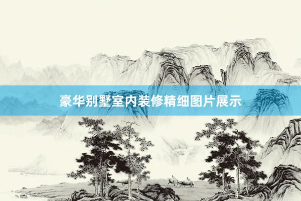 豪华别墅室内装修精细图片展示